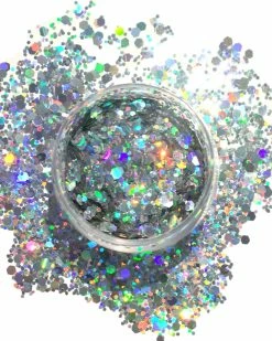 Xucai Silver Chunk Body And Face Festival Glitter (20 Or 30 Grams) 7 Xucai Silver Chunk Body And Face Festival Glitter (20 Or 30 Grams) -ravewonder shop silverchunk