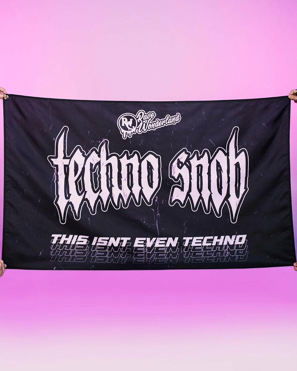Jarmoo Techno Snob This Isn't Even Techno 3x5 Ft Flag 1 Jarmoo Techno Snob This Isn't Even Techno 3x5 Ft Flag