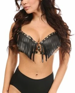 Daisy's Corsets Desert Drip Fringe Bra Harness -ravewonder shop yhst 140484670563966 2637 1173085532